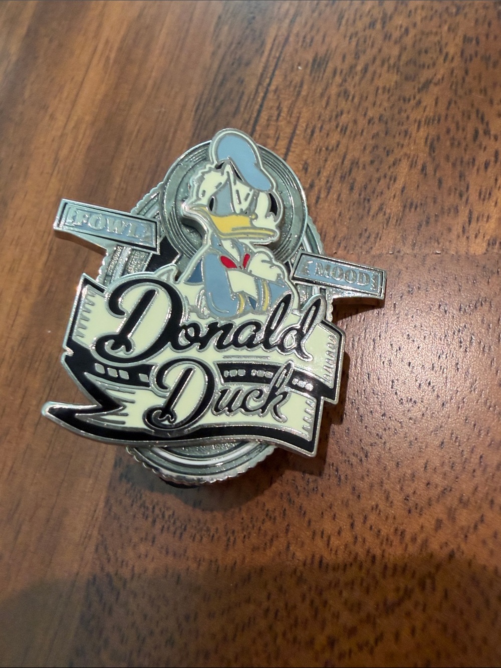 Disney Retired Donald Duck Enamel Pin - “Fowl Mood”